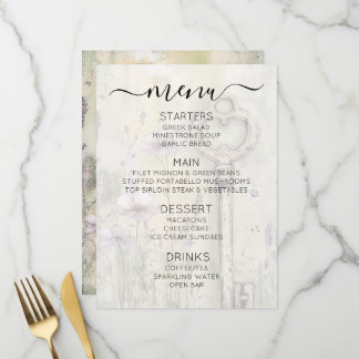 Erstellen Sie Ihren eigenen rustikalen Shabby Chic Menükarte