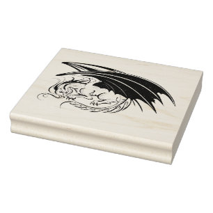 Erstellen Sie Ihren eigenen schwarzen Drachen Gummistempel