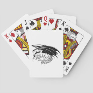 Erstellen Sie Ihren eigenen schwarzen Drachen Spielkarten