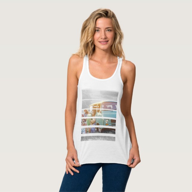 Erstellen Sie Ihren eigenen segmentierten Foto-Spe Tank Top (Vorderseite Vollansicht)