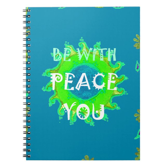 Erstellen Sie Ihren eigenen Shalom Frieden mit Ihn Notizblock (Vorderseite)