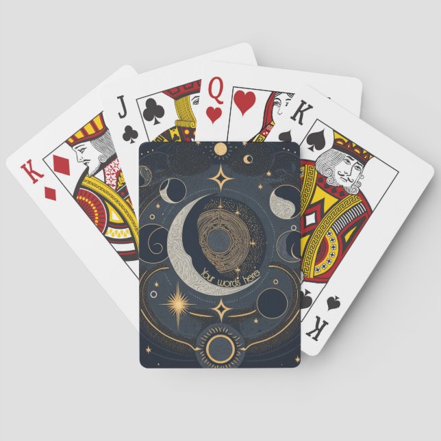 Erstellen Sie Ihren eigenen Silver & Gold Celestia Spielkarten (Rückseite)