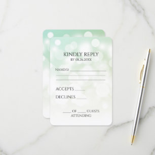 Erstellen Sie Ihren eigenen subtilen Bokeh-Hinterg RSVP Karte