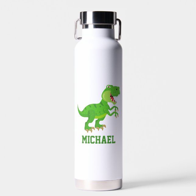 Erstellen Sie Ihren eigenen T-rex Dinosauriernamen Trinkflasche (Vorne)