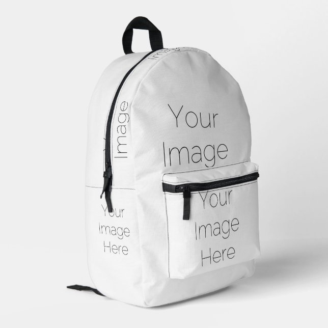 Erstellen Sie Ihren eigenen Tee-Rucksack - Foto un Bedruckter Rucksack (Rückseitige Ecke links)
