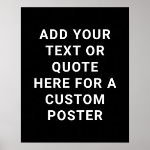 Erstellen Sie Ihren eigenen Text oder führen Sie s Poster