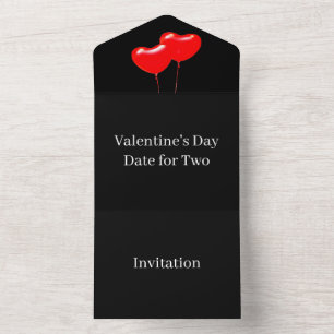 Erstellen Sie Ihren eigenen Valentinstag für zwei All In One Einladung