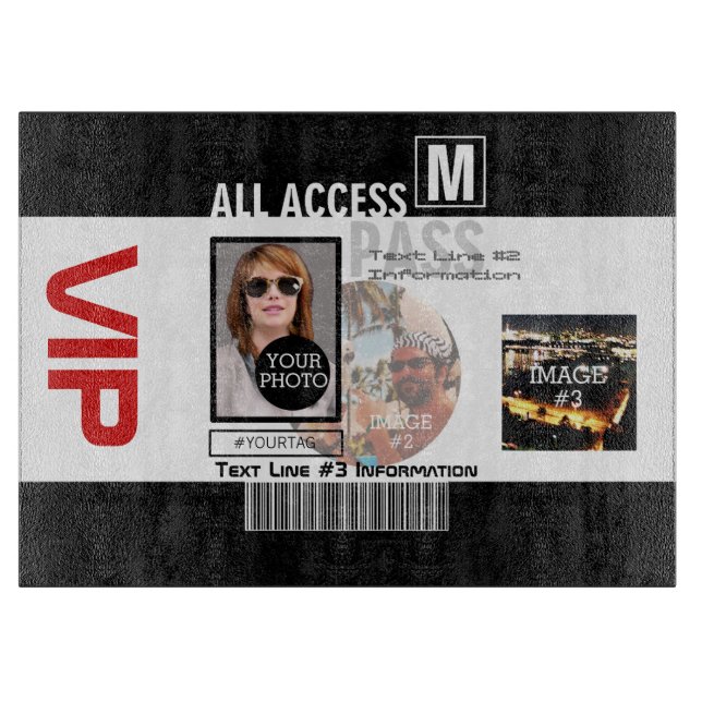 Erstellen Sie Ihren eigenen VIP Pass 8 Wege, um Ih Schneidebrett (Vorderseite)