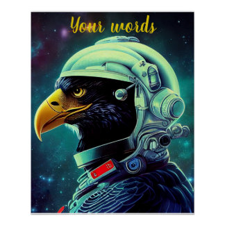 Erstellen Sie Ihren eigenen Wagen im Weltraum-Astr Poster