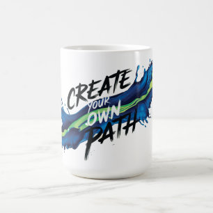Erstellen Sie Ihren eigenen Weg lebendiges Inspira Kaffeetasse