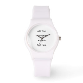 Erstellen Sie Ihren eigenen weißen benutzerdefinie Armbanduhr