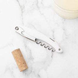 Erstellen Sie Ihren eigenen, weißen Korkenzieher. Kellnermesser