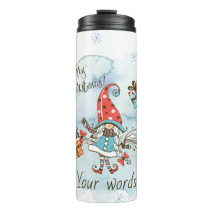 Erstellen Sie Ihren eigenen Winterspass Weihnachte Thermosbecher
