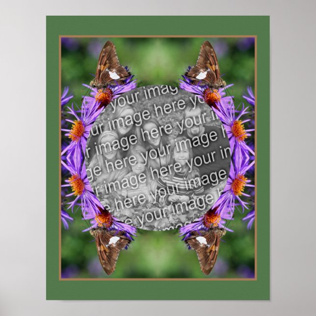 Erstellen Sie Ihren Foto-Schmetterling auf einer B Poster (Vorne)