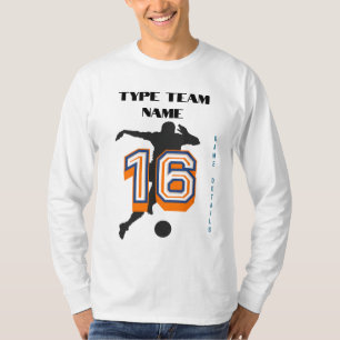Erstellen Sie Ihren Lieblingsfußballernamen 16 Fuß T-Shirt