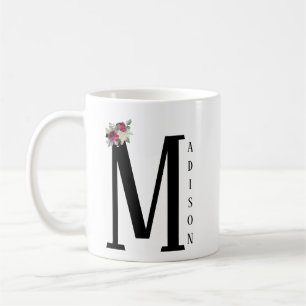 Erstellen Sie Ihren Namen Tasse, Weiß und Schwarz  Kaffeetasse