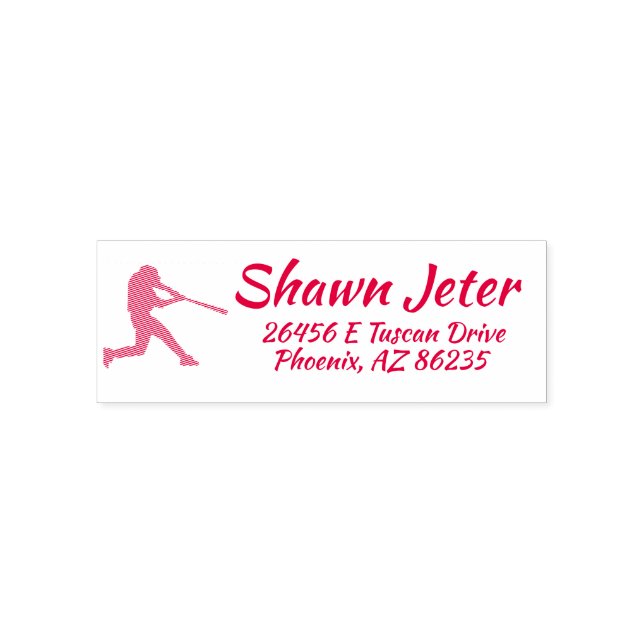 Erstellen Sie Ihren Personalisierten Baseballsport Permastempel (Design)