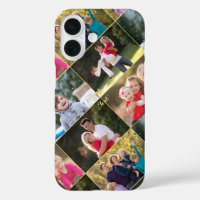 Erstellen Sie Mit Monogramm 5 Collage Family Kids