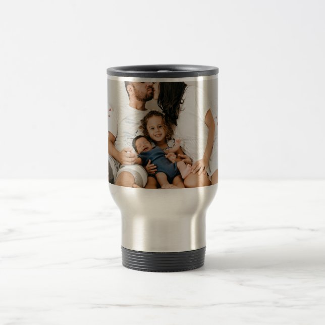 Erstellen Sie Personalisiert Ihr eigenes Foto für  Reisebecher (Mittel)
