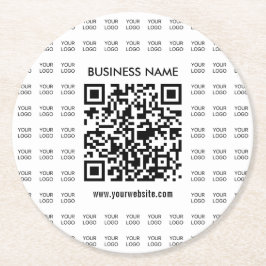 Erstellen Sie sofort ein skalierbares QR-Code- und Runder Pappuntersetzer