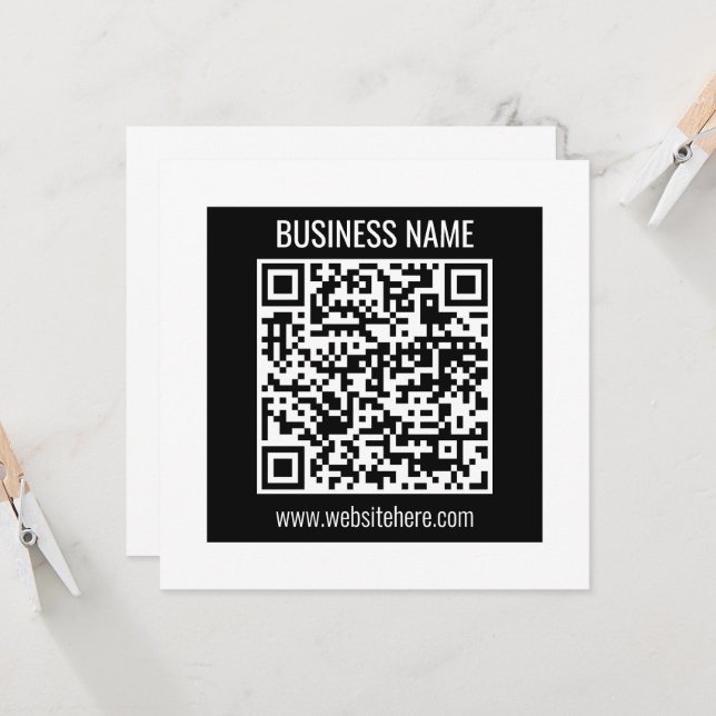 Erstellen Sie sofort einen modernen QR-Code Einladung (Vorderseite/Rückseite Beispiel)