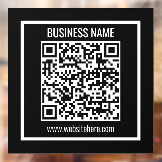 Erstellen Sie sofort einen modernen QR-Code Fensteraufkleber