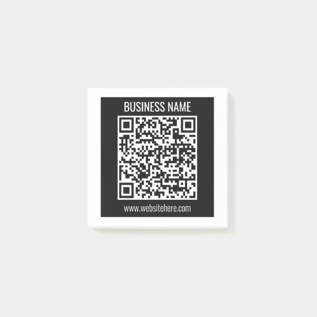 Erstellen Sie sofort einen modernen QR-Code Post-it Klebezettel (Vorderseite)