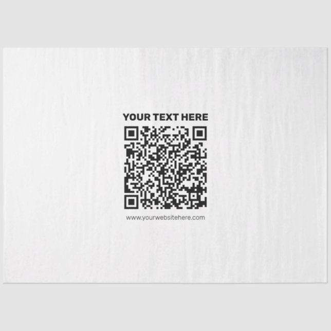 Erstellen Sie sofort einen QR-Code für jede Websit Seidenpapier (Vorderseite)