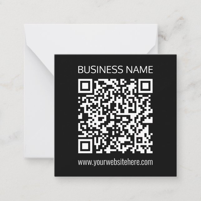 Erstellen Sie sofort einen QR-Code mit der URL Ihr Mitteilungskarte (Vorderseite)