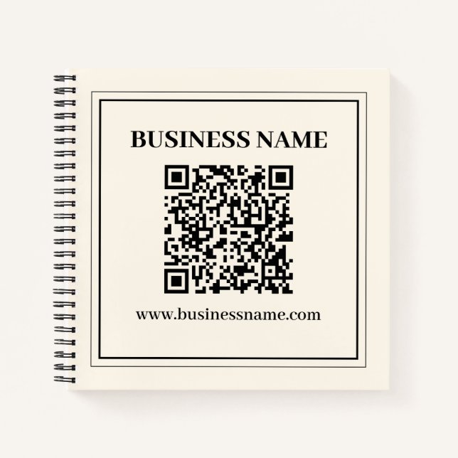 Erstellen Sie sofort einen skalierbaren QR-Code fü Notizbuch (Vorderseite)