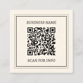 Erstellen Sie sofort einen skalierbaren QR-Code fü Quadratische Visitenkarte