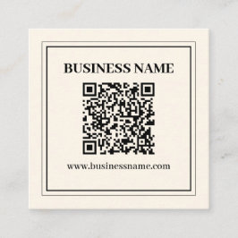 Erstellen Sie sofort einen skalierbaren QR-Code fü Quadratische Visitenkarte