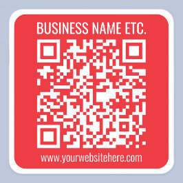 Erstellen Sie sofort Ihren eigenen QR-Code | Edita Quadratischer Aufkleber
