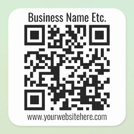 ERSTELLEN SIE STÄNDIG SCANNBAREN QR-Code Quadratischer Aufkleber