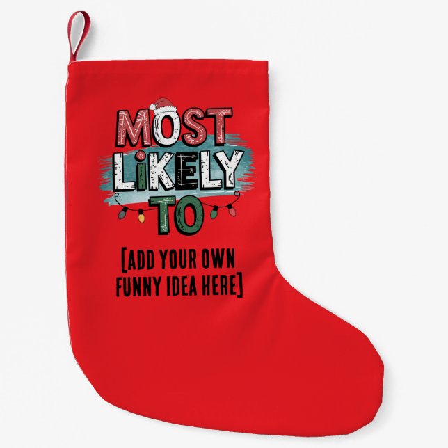 😂 erstellen Sie wahrscheinlich ein lustiges Weihn Kleiner Weihnachtsstrumpf (Vorderseite)