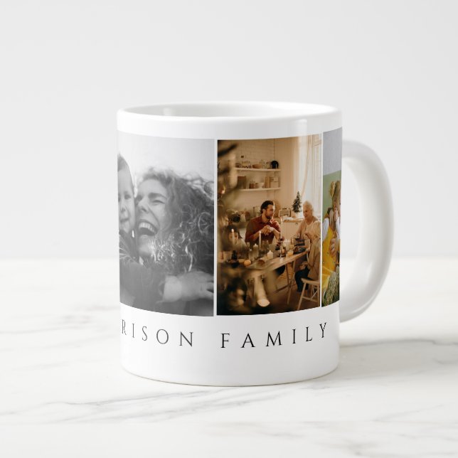 Erstellen von benutzerdefinierten 4-Instagramm-Fot Jumbo-Tasse (Vorderseite Rechts)
