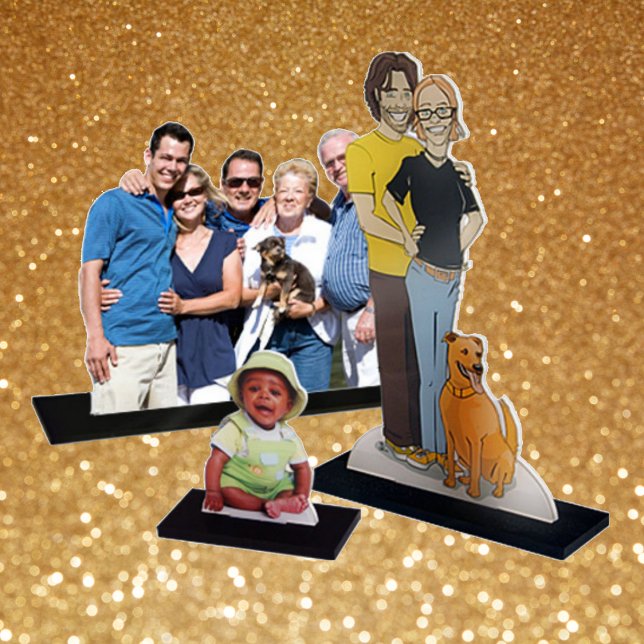 Erstellen von benutzerdefinierten Foto-Statuetten  Freistehende Fotoskulptur (Create Make Custom 3D Family Photo Statue Cut Out)
