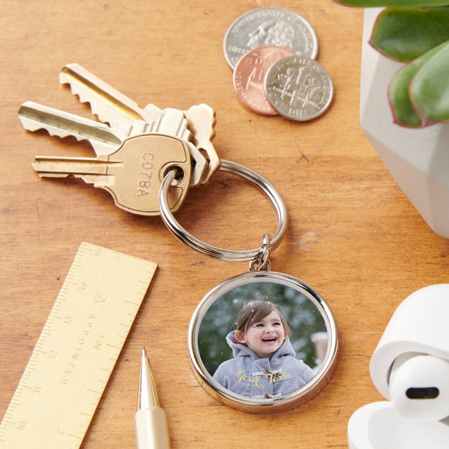 Erstellen von benutzerdefinierten Personalisierten Schlüsselanhänger (Create Custom Personalized Photo and Text Keychain)