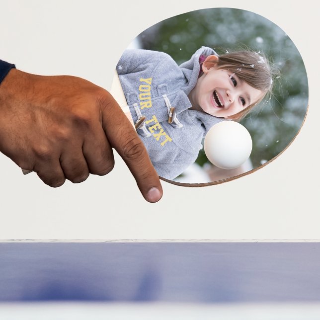 Erstellen von benutzerdefinierten Text-Tischtennis Tischtennis Schläger (Create Custom Personalized Photo Text Table Tennis Ping Pong Paddle)