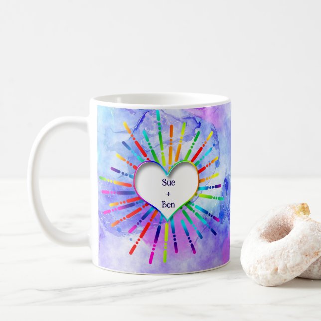 Erstellen von Frieden und Liebe Anpassen der Tasse (Mit Donut)