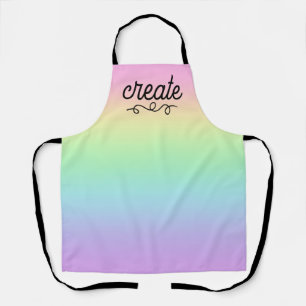 Erstellen von Pastel-Rainbow-Schürze Schürze