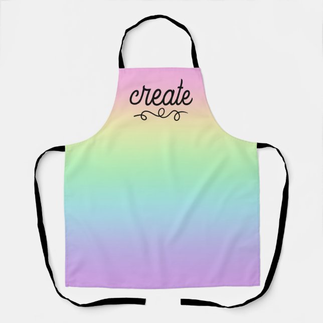 Erstellen von Pastel-Rainbow-Schürze Schürze (Vorderseite)