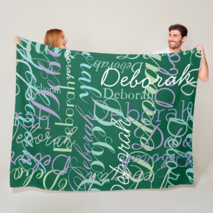 Erstellen von Personalisierten Namen Typografie du Fleecedecke