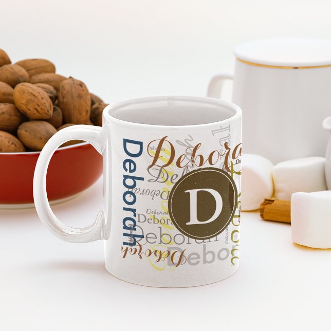 Erstellen von personalisierten Namen und anfänglic Kaffeetasse (Von Creator hochgeladen)