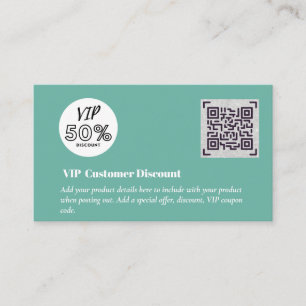 Erstellen von QR-Codes für den VIP-Rabatt für Kund Begleitkarte