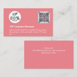 Erstellen von QR-Codes für den VIP-Rabatt für Kund Begleitkarte