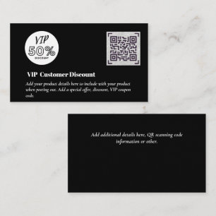 Erstellen von QR-Codes für den VIP-Rabatt für Kund Begleitkarte