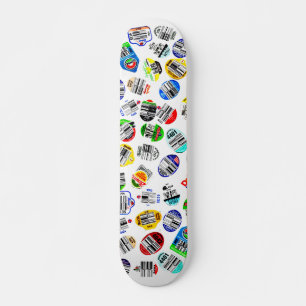 Erstellen von Strichcodeklebern Skateboard