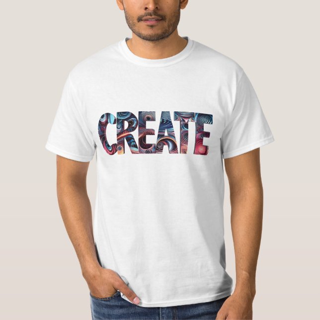 Erstellen von Typografie Kunst - Fett Abstrakter S T-Shirt (Vorderseite)