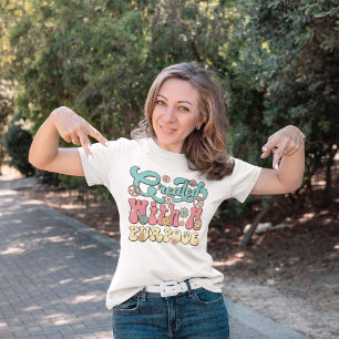 Erstellt mit einer Zweckbestimmung Christliche Erm T-Shirt